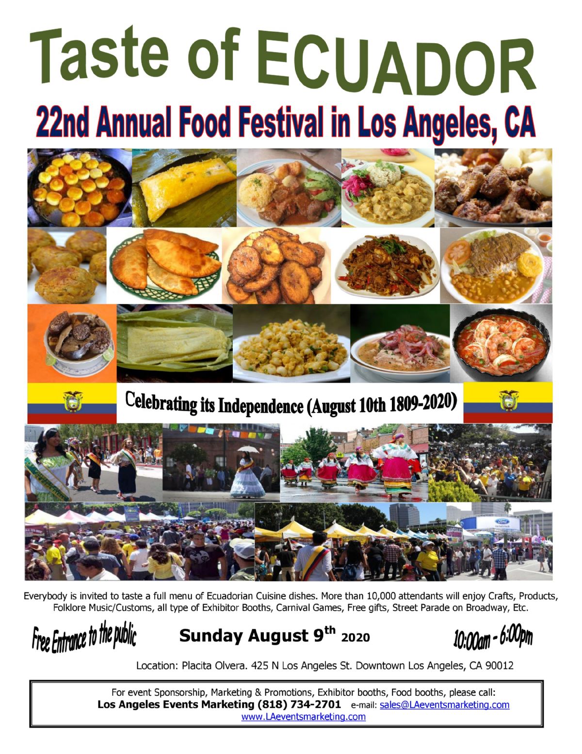 22nd Annual TASTE OF ECUADOR Food Festival & Parade - 