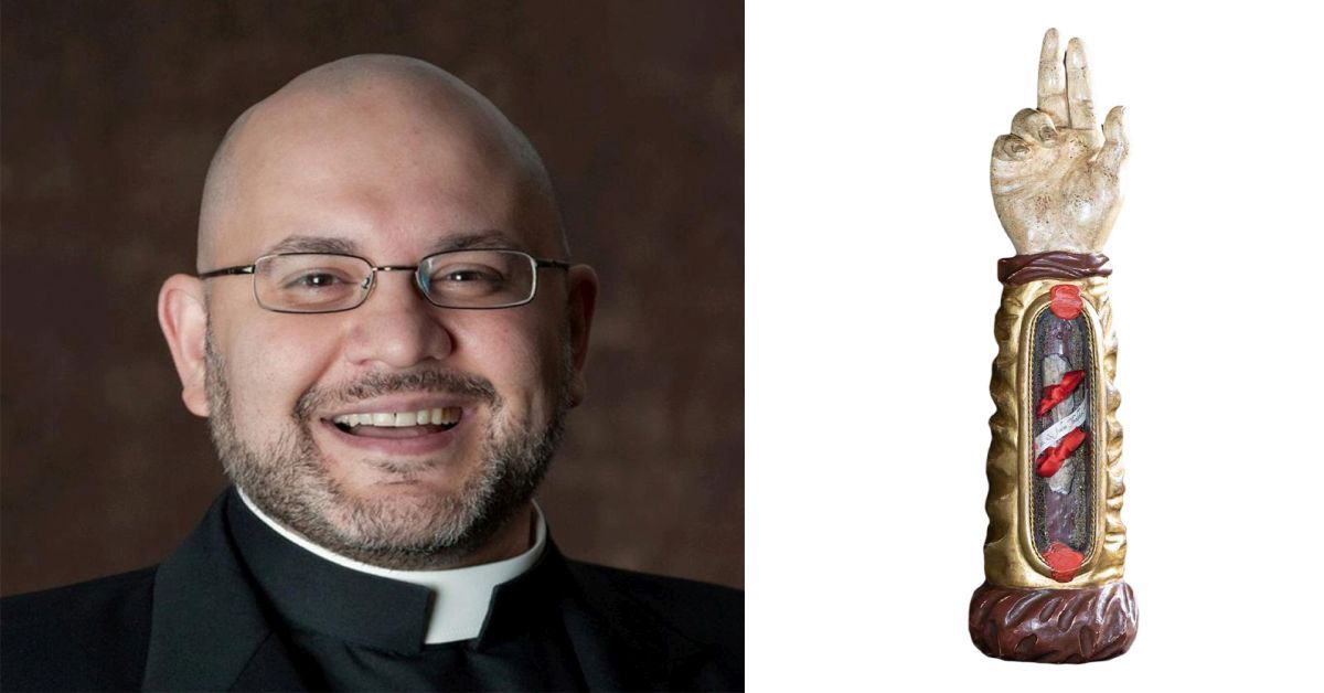 Father Carlos Martins and The Arm of Saint Jude