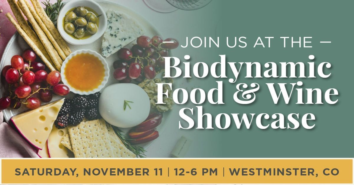 Biodynamic Food And Wine Showcase