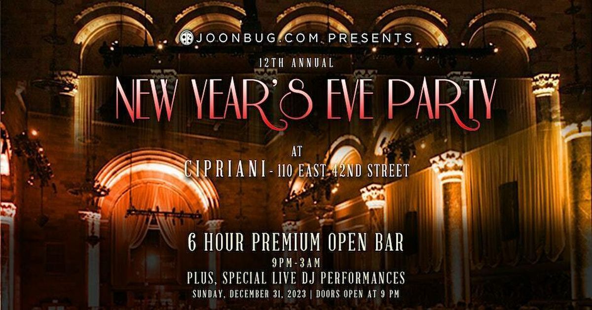 Cipriani 42nd Street New Years Eve Party 2024