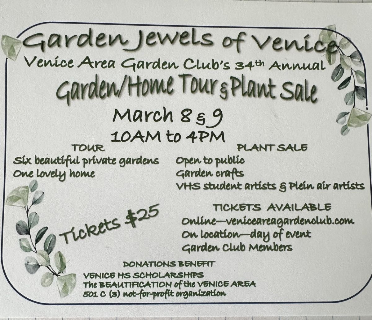 Venice Area Garden/Home Tour and Plant Sale