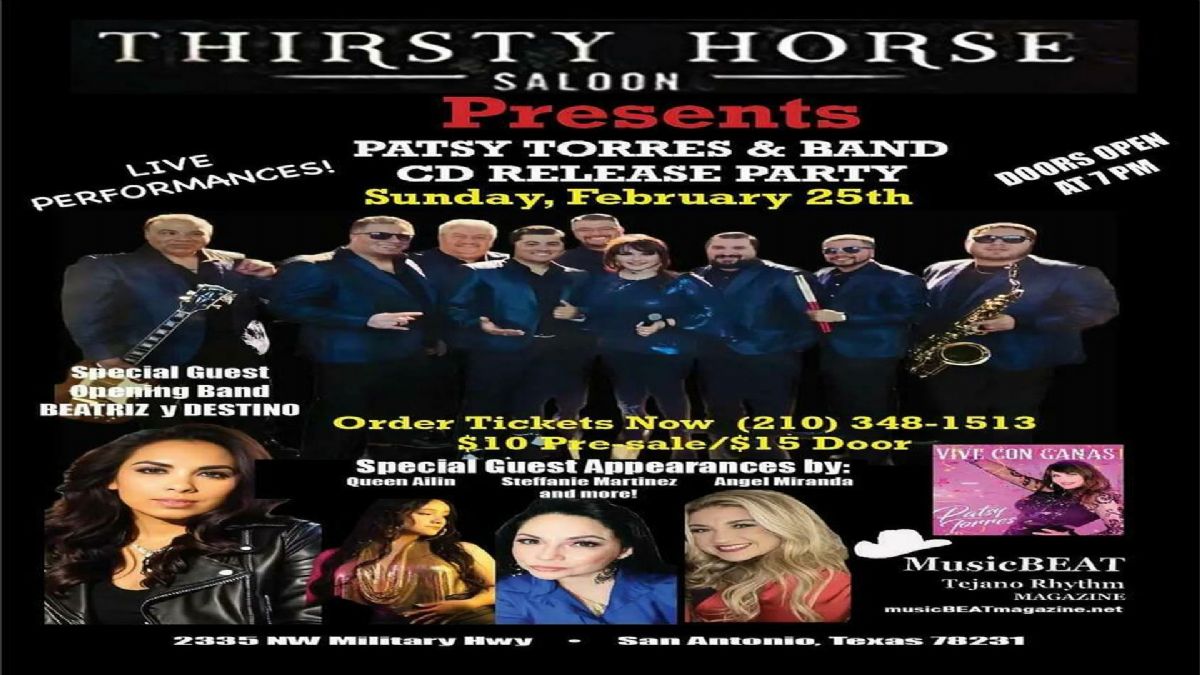 THIRSTY HORSE SALOON Presents PATSY TORRES and Band CD Release Party