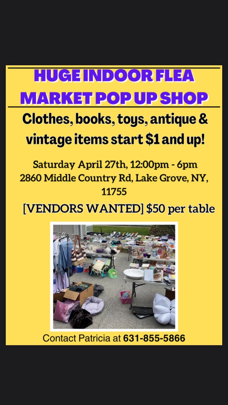 Indoor flea market fair