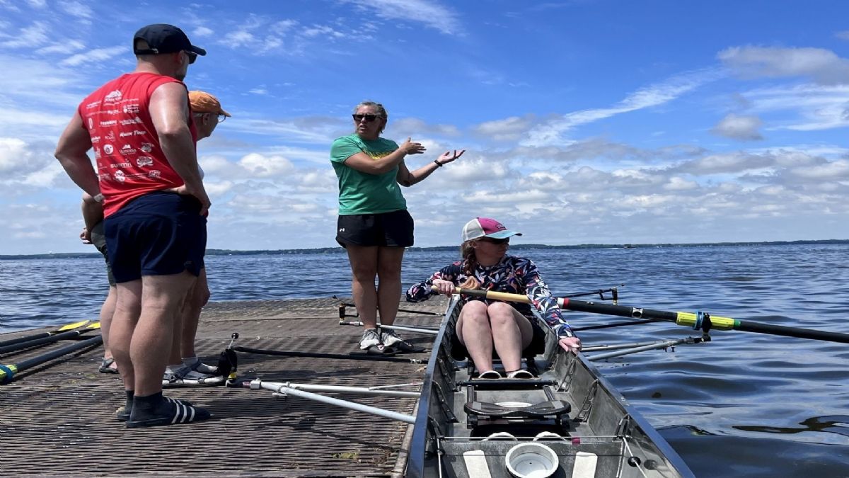 Learn to Row Day at Mendota Rowing Club