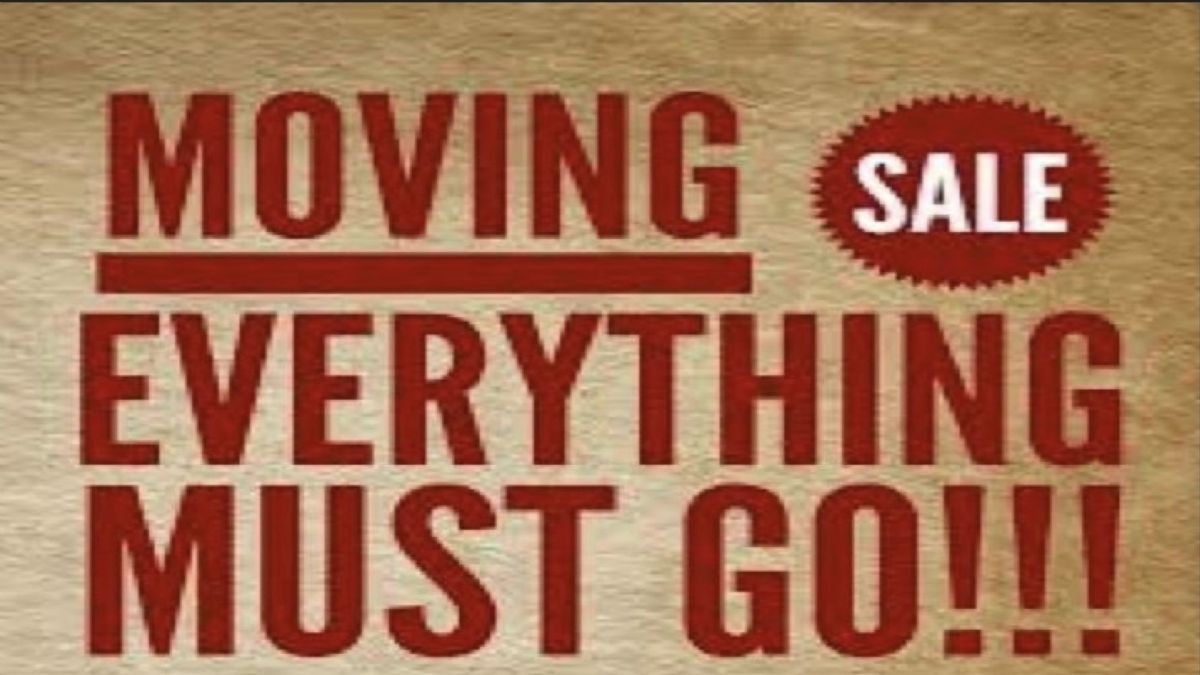 Garage/Moving Sale EVERYTHING MUST GO!