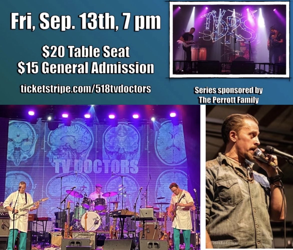 9/13/24 7pm TV Doctors w/s/g Evan Gavry at The Glove Theatre, Gloversville, NY