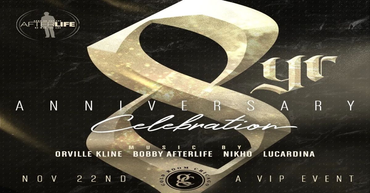 The Gold Room Chicago 8 Year Anniversary Party!
