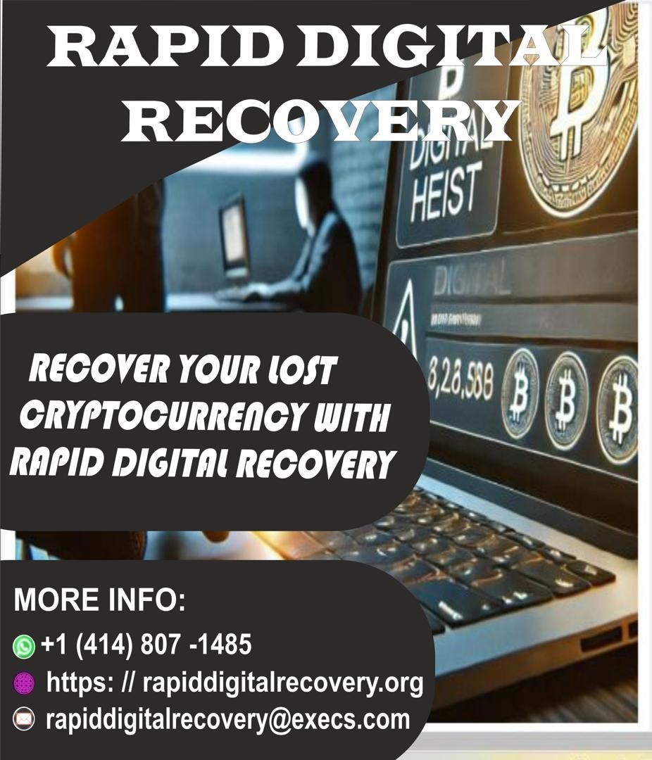 EASY WAY TO RECOVER LOST/STOLEN CRYPTOCURRENCY GO TO RAPID DIGITAL RECOVERY