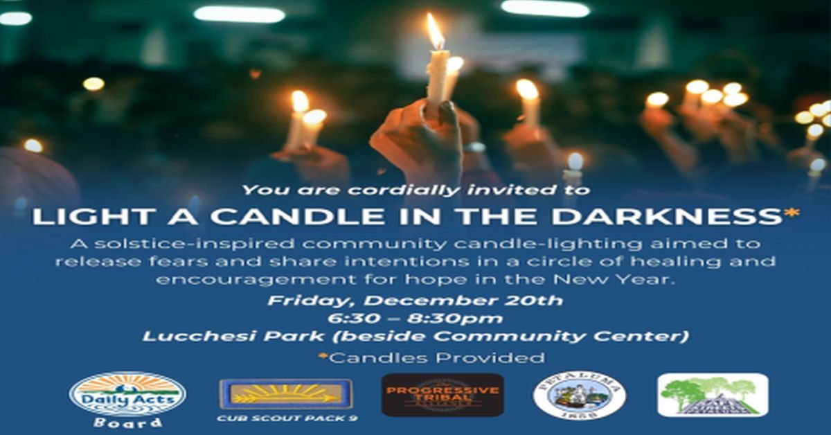 Light a Candle in the Darkness solstice candle-lighting and healing circle