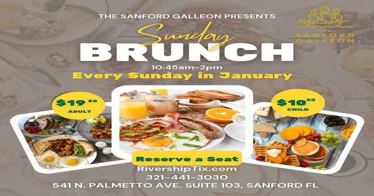 Sunday Brunch in Sanford Galleon On 05 January 2025
