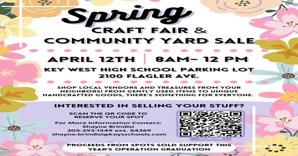 Spring Craft Fair and Community Yard Sale