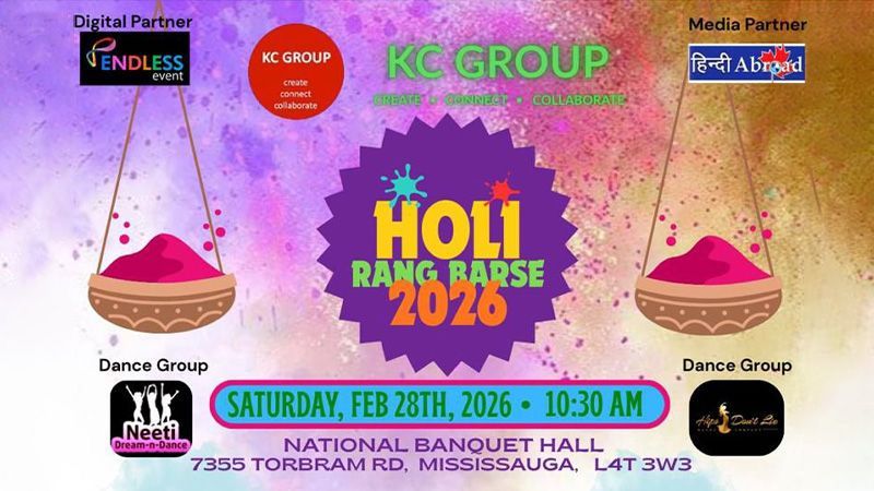 HOLI RANG BARSE 2026 - Mississauga