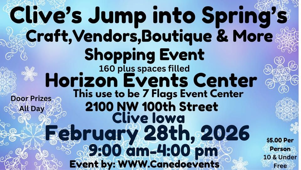 Clive Craft, Vendors, Boutiques and More Shopping Event