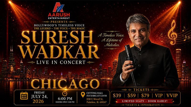 Suresh Wadkar Live In Concert - Chicago 2026 - Palatine