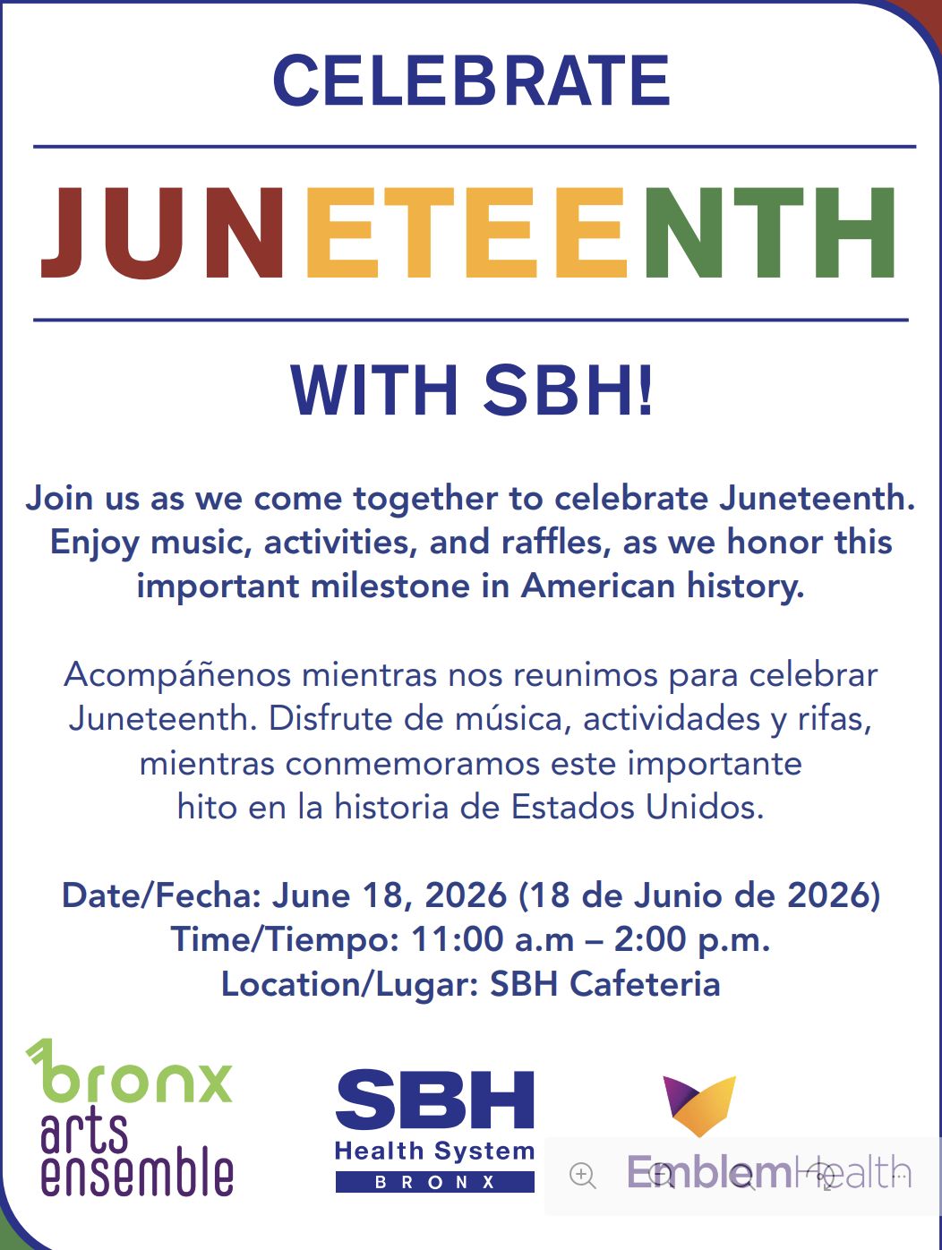 Celebrate Juneteenth With SBH