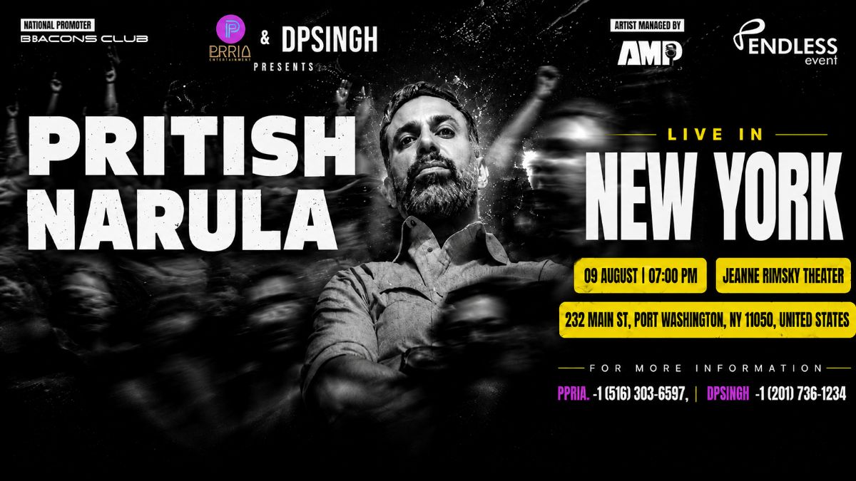 Pritish Narula Live Comedy in Port Washington, New York