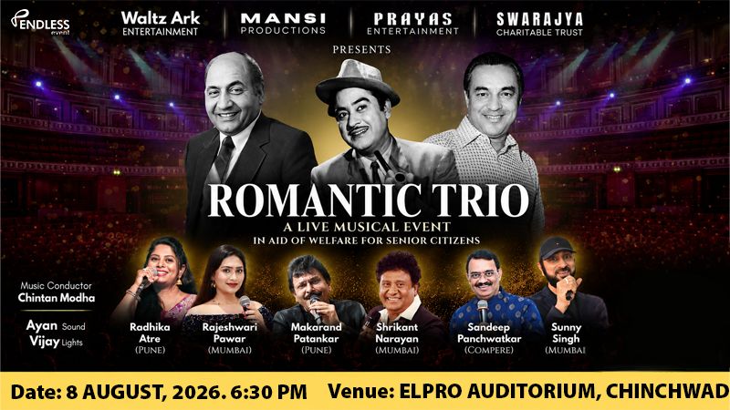 ROMANTIC TRIO – A Live Musical Event in Pimpri-Chinchwad