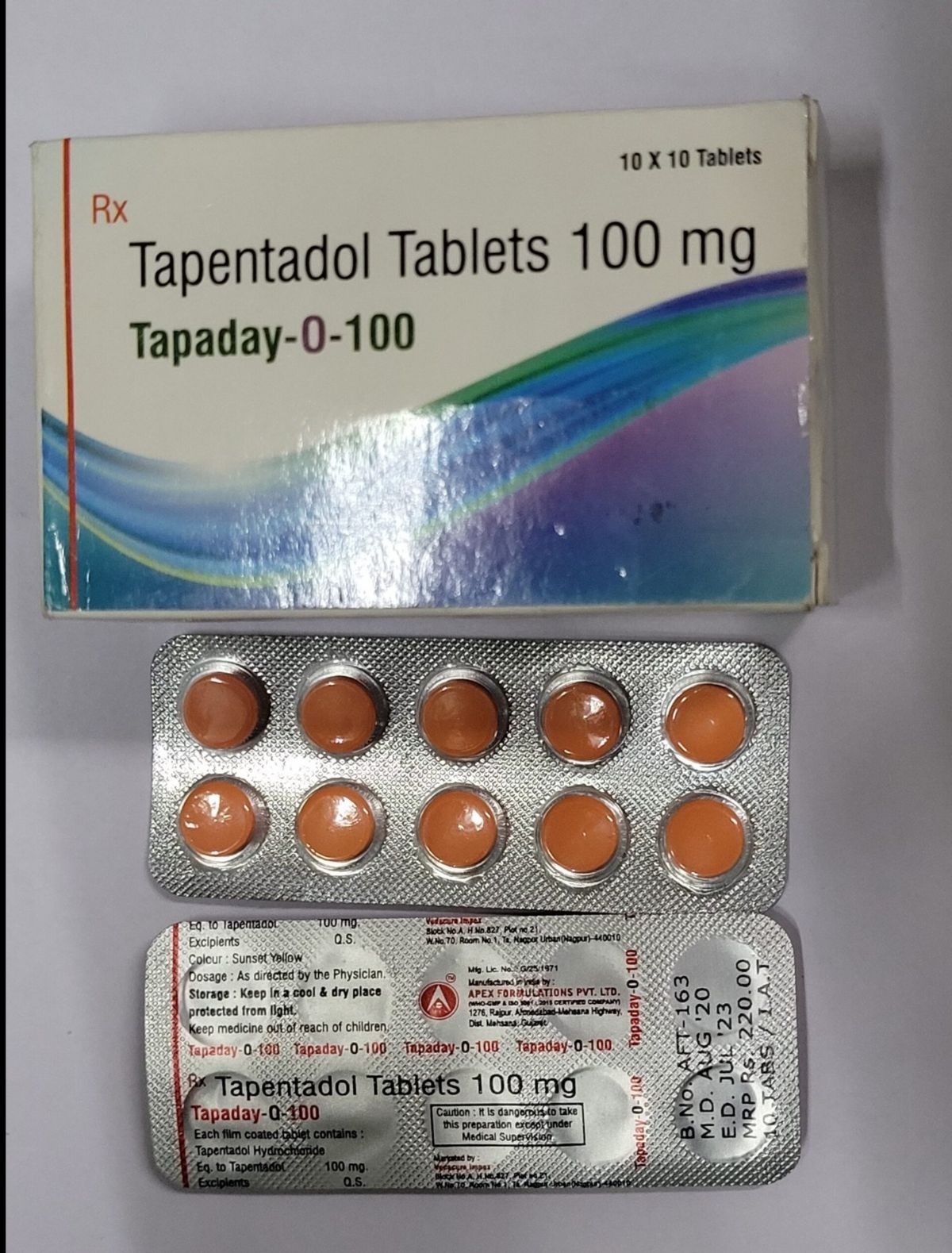 Order Tapentadol 100mg Online Genuine Provider