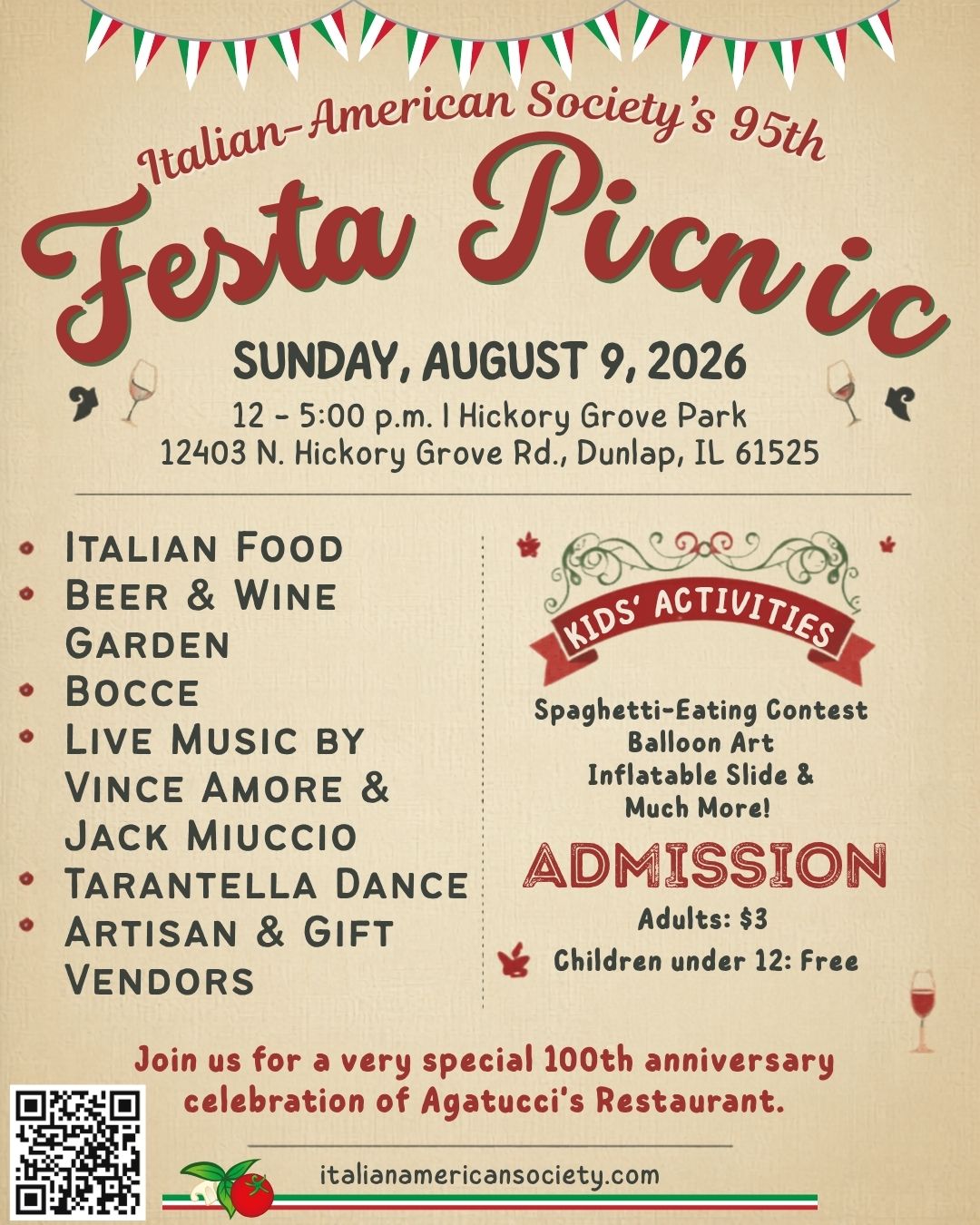 Italian-American Society’s 95th Festa Picnic