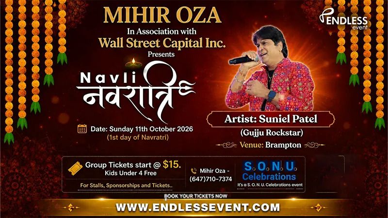 Navratri 2026 with Suniel Patel – Brampton, ON