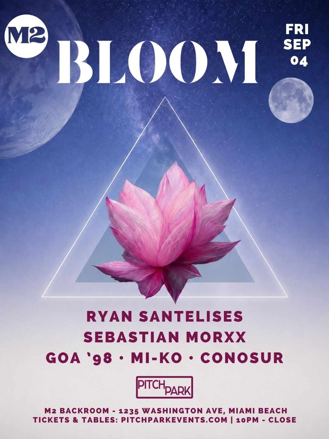 BLOOM at M2 Miami | Labor Day Weekend ft Santelises