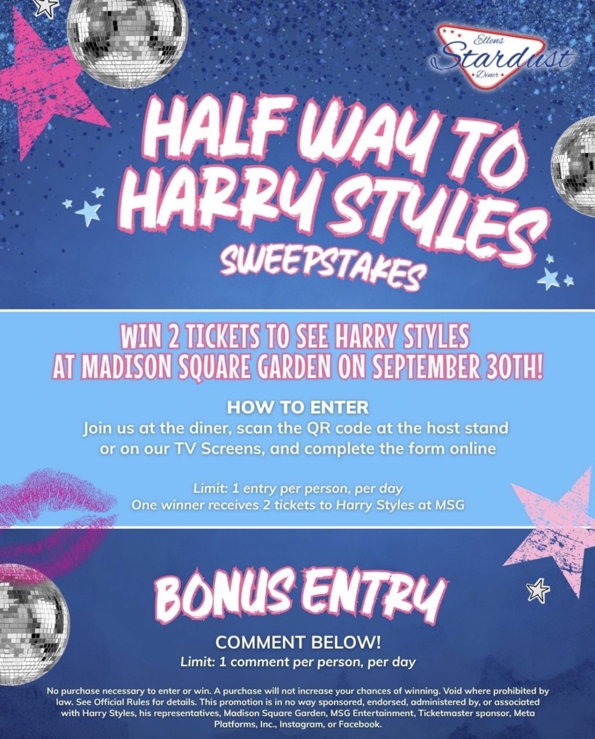 Halfway to Harry Styles: Ellen’s Stardust Diner Celebration & Ticket Giveaway