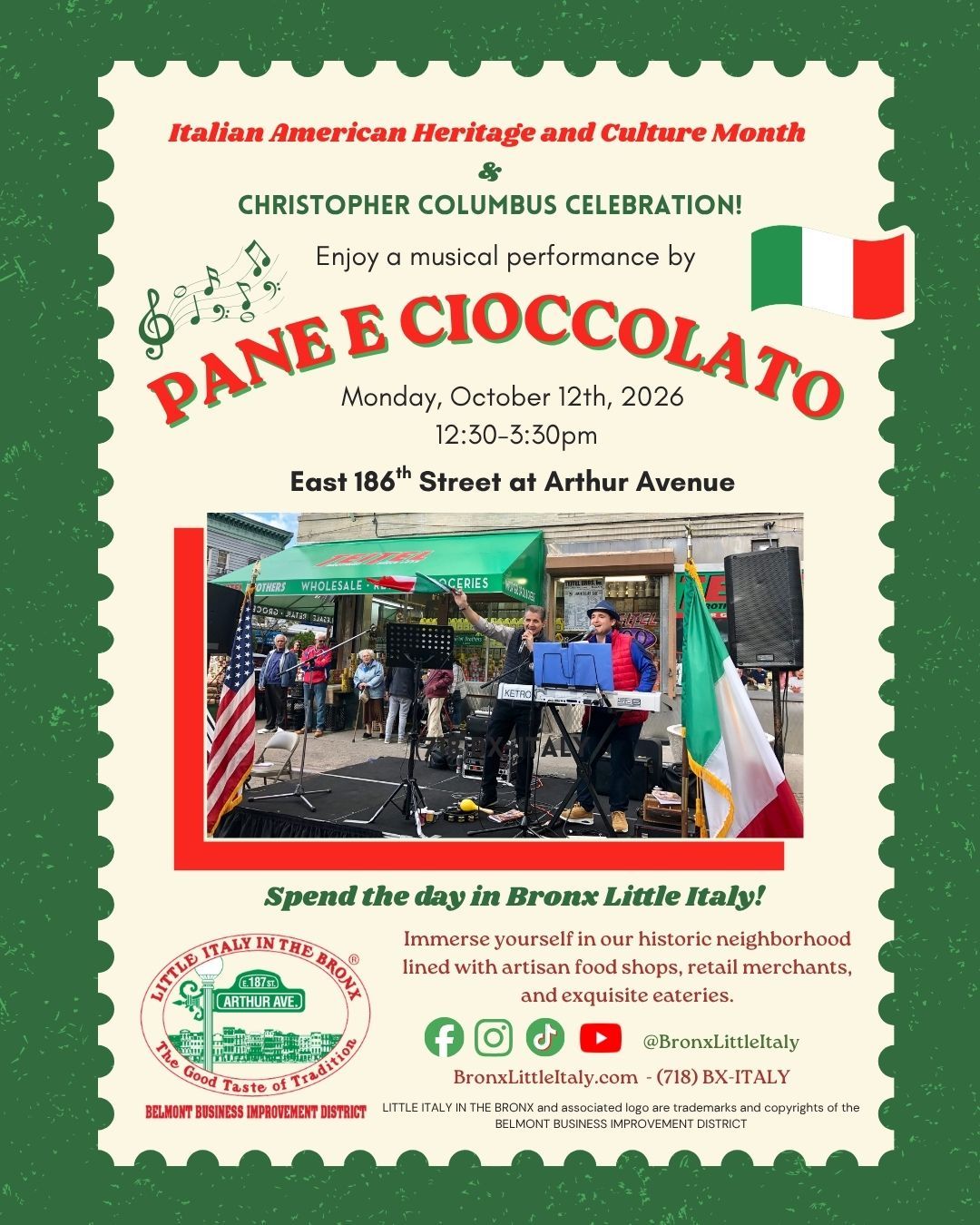 Bronx Little Italy's Italian American Heritage Month Celebration