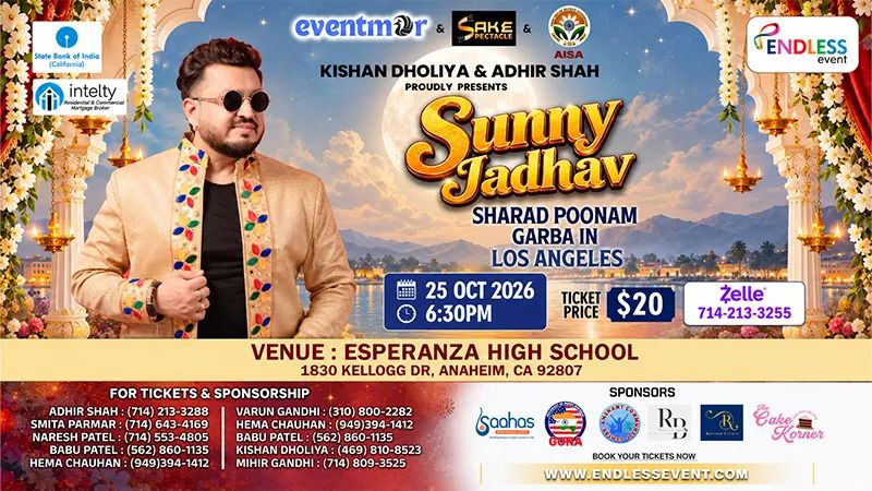 Sharad Poonam Garba in Los Angeles 2026 - Anaheim